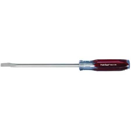 Gourmetgalley 0.375 x 8 in. Round Slotted Keystone Screwdriver GO3240994